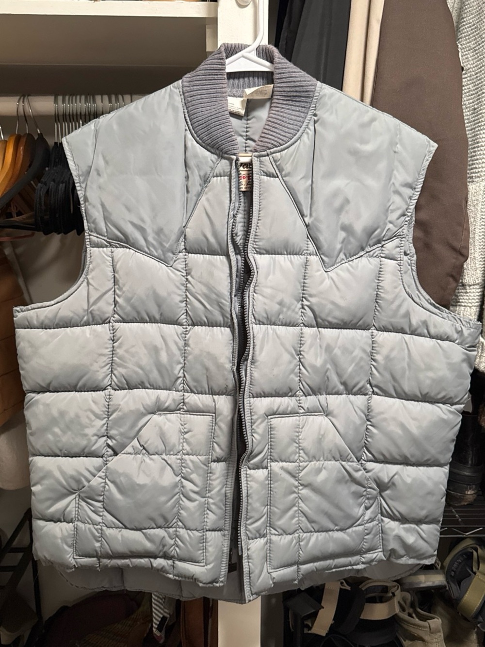 Western style puffer vest